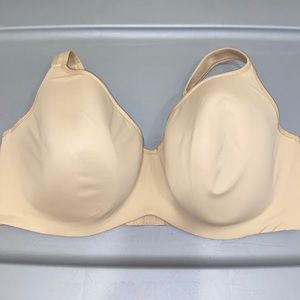 Beige smooth lightly lined balconette bra Lane Bryant underwire support bra